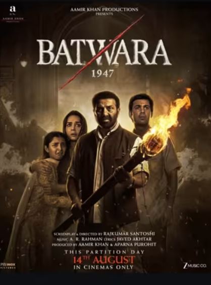 First Look of &lsquo;Batwara 1947&rsquo; Unveiled; Sunny Deol and Preity Zinta Bring Partition-Era Story to Life